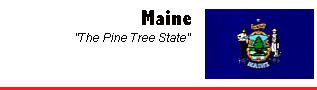 Maine flag and motto