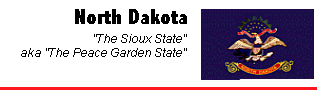 North Dakota flag and motto