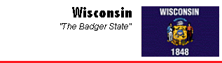 Wisconsin flag and motto
